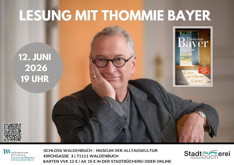 Lesung mit Thommie Bayer am 12.6.2026 um 19 Uhr
